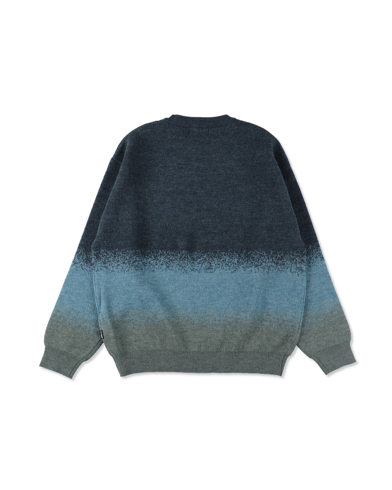 Jacquard Gradation Knit Sweater