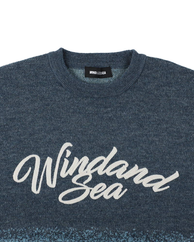 Jacquard Gradation Knit Sweater