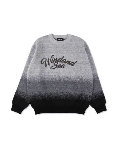 Jacquard Gradation Knit Sweater