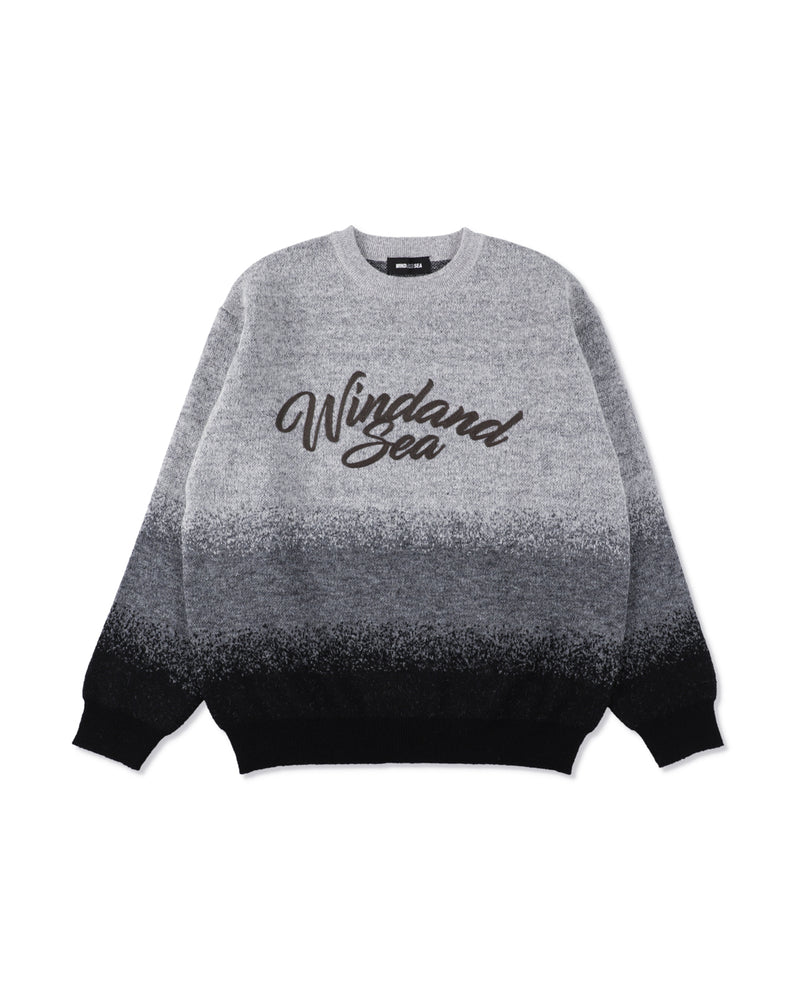 Jacquard Gradation Knit Sweater