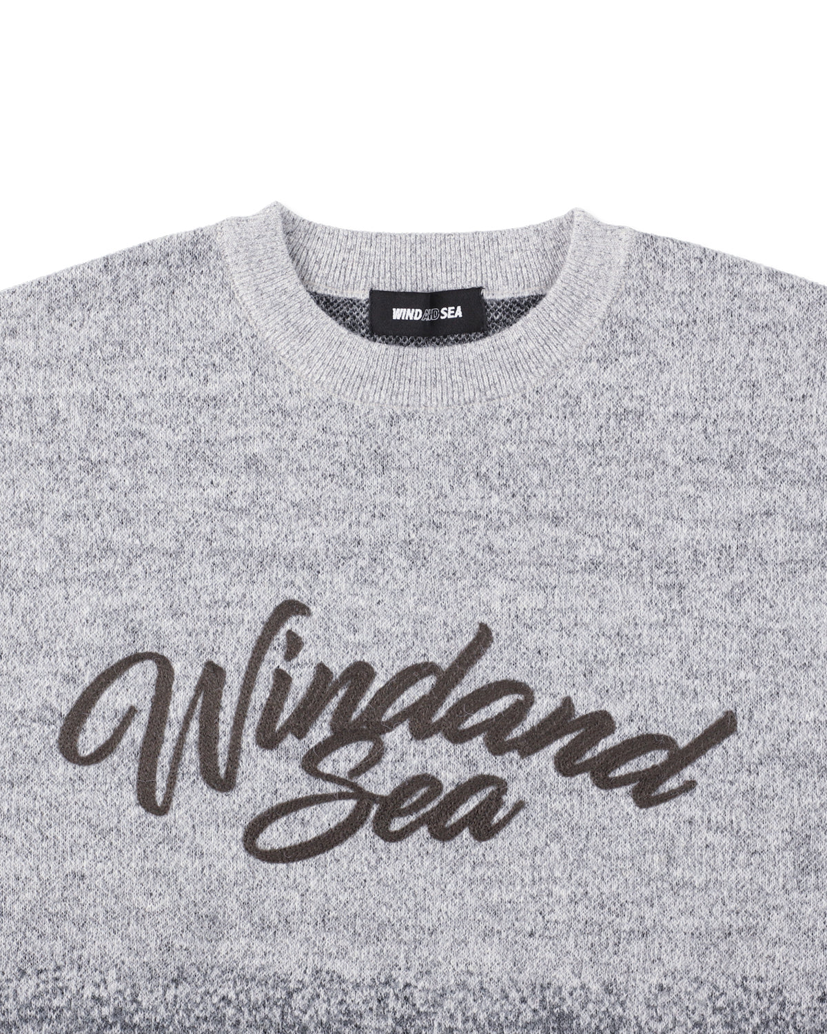 WIND AND SEA グレー セーター　L　美品　レア Jacquard Gradation Knit Sweater – WIND AND SEA