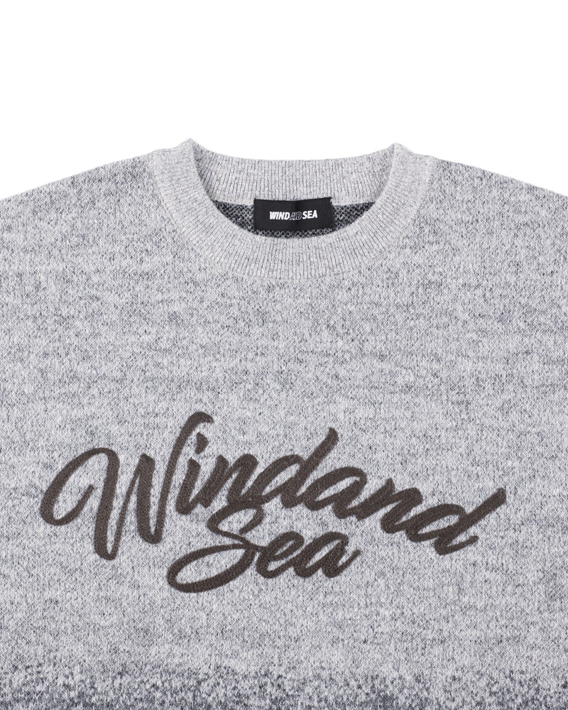 Jacquard Gradation Knit Sweater