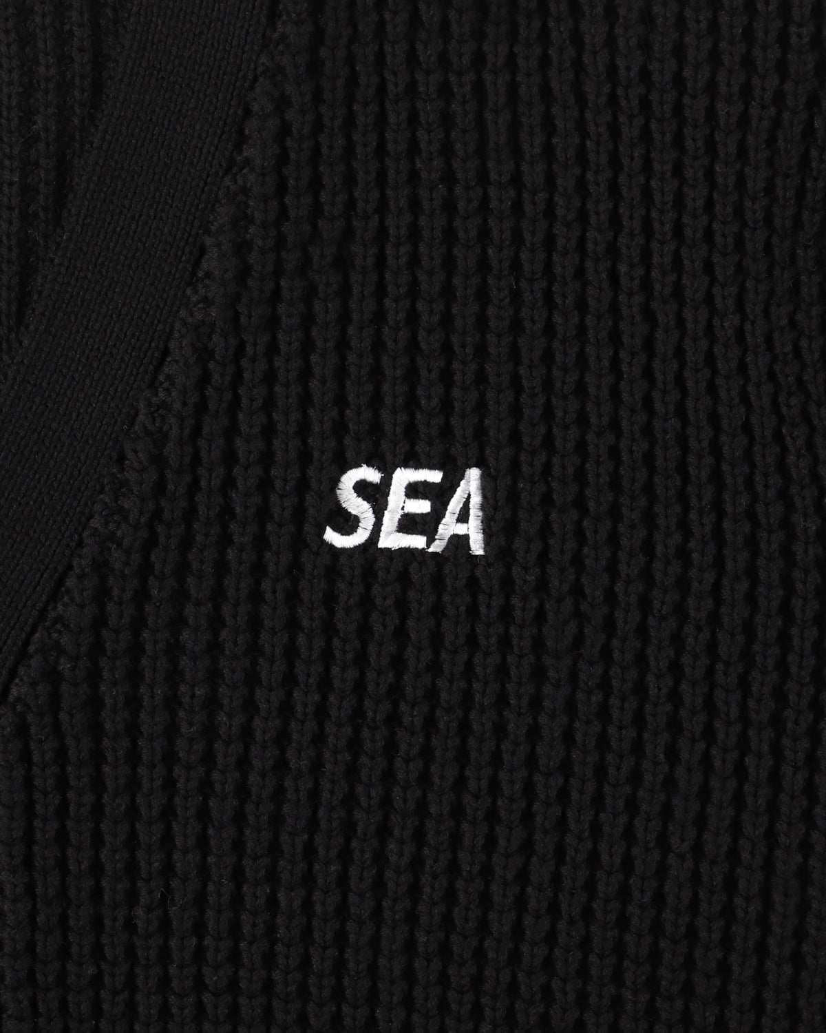 トップス WIND AND SEA SEA SILK BLEND KNIT / BLACK WIND AND SEA SEA Silk Blend Knit Black
