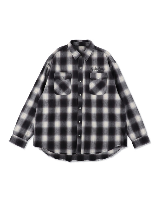 Fringe Flannel Plaid Shirt