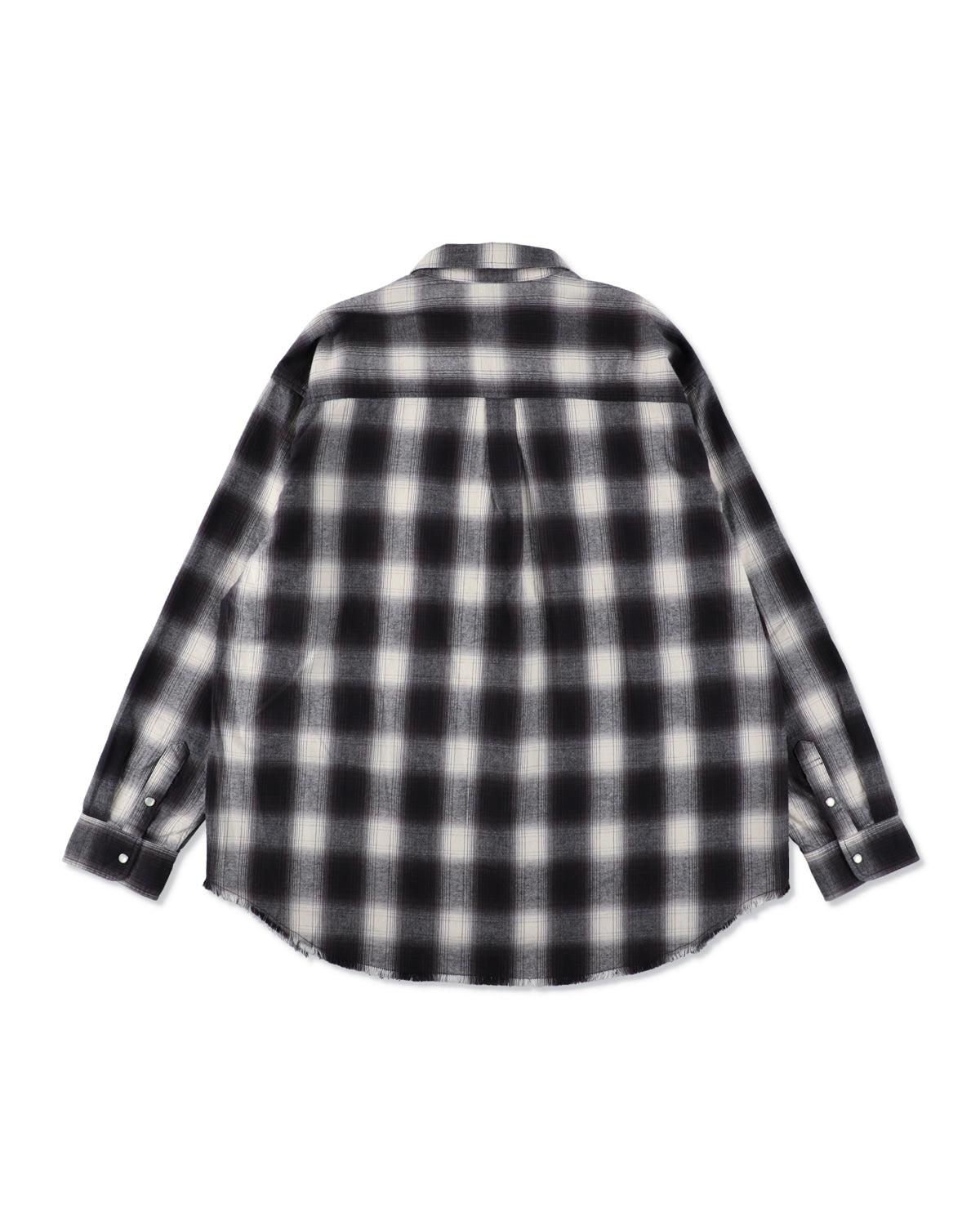 Fringe Flannel Plaid Shirt