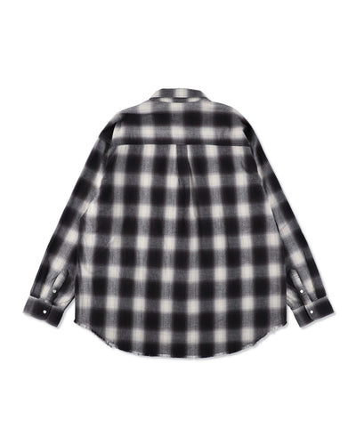Fringe Flannel Plaid Shirt