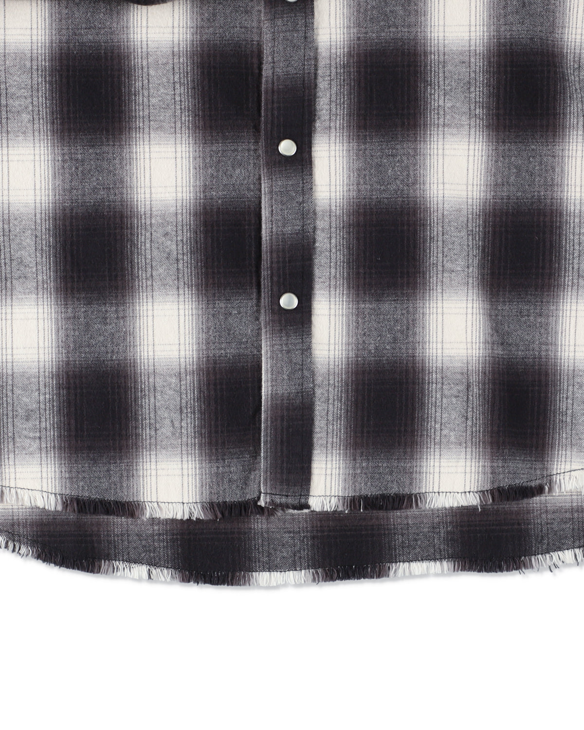 Fringe Flannel Plaid Shirt