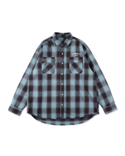 Fringe Flannel Plaid Shirt