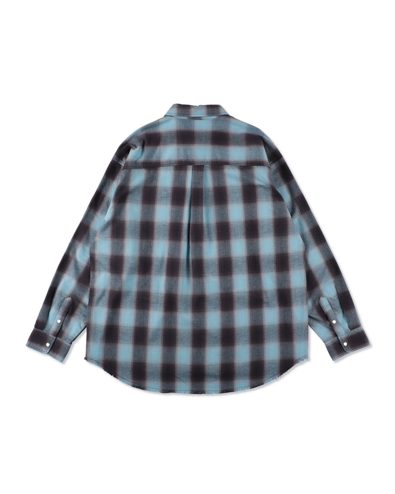 Fringe Flannel Plaid Shirt