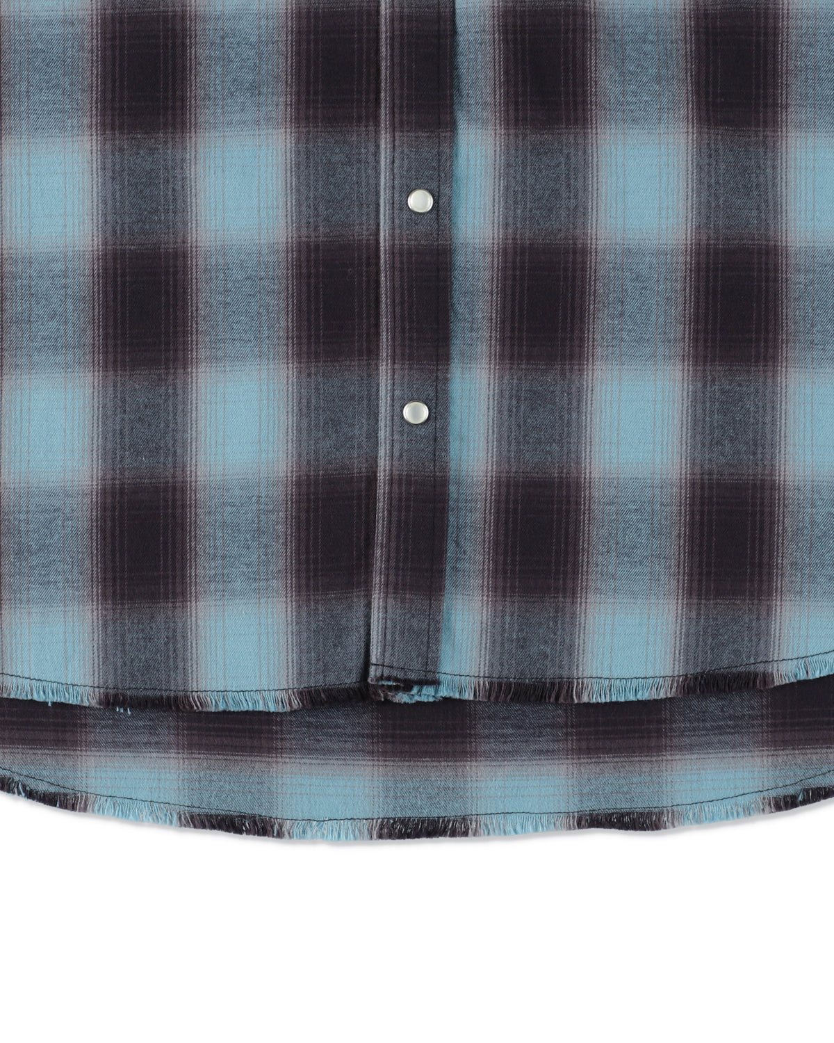 Fringe Flannel Plaid Shirt