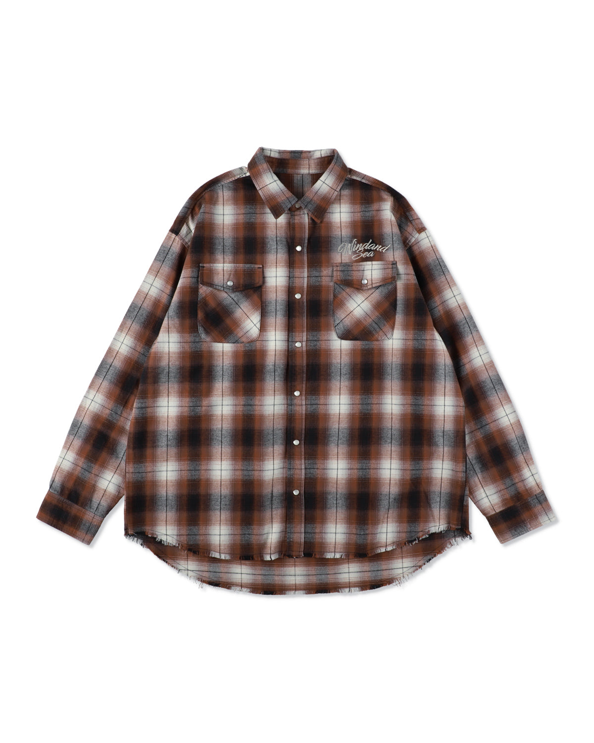 Fringe Flannel Plaid Shirt