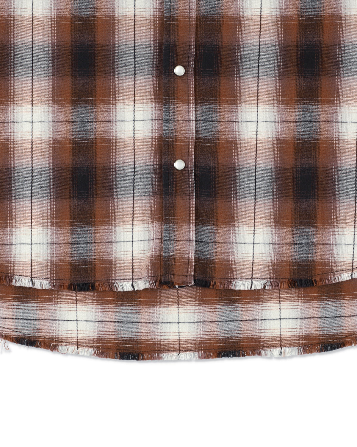 Fringe Flannel Plaid Shirt