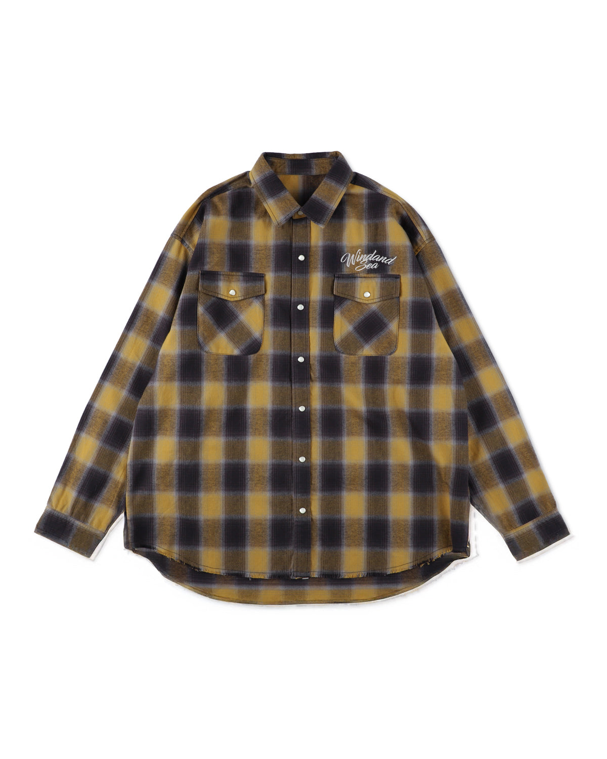 Fringe Flannel Plaid Shirt