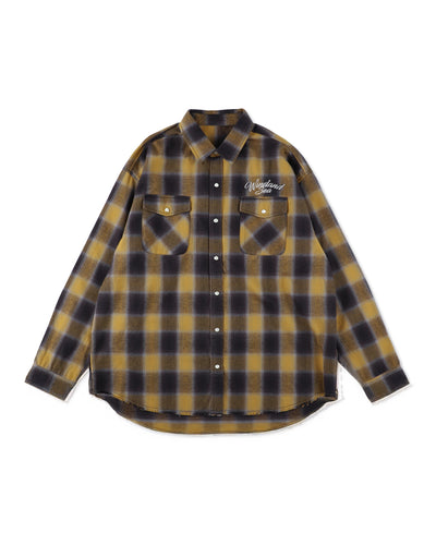 Fringe Flannel Plaid Shirt