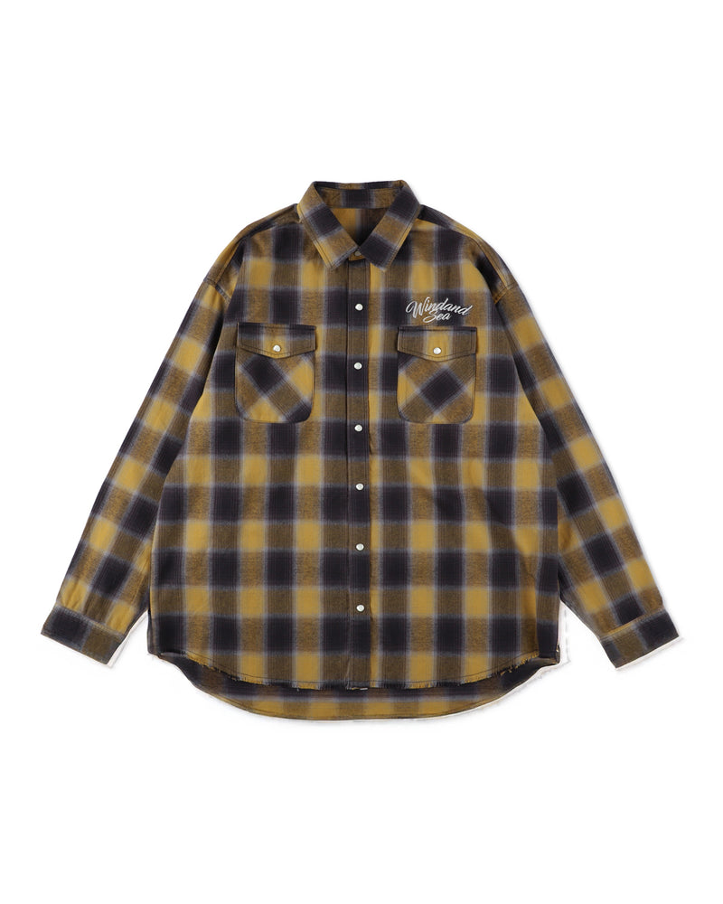 Fringe Flannel Plaid Shirt