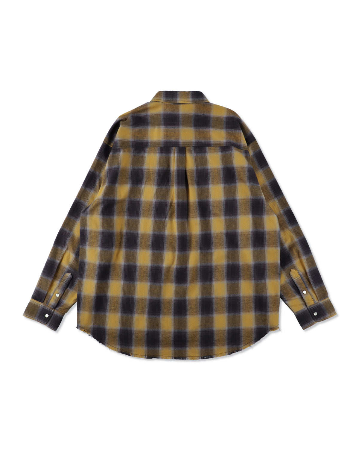 Fringe Flannel Plaid Shirt