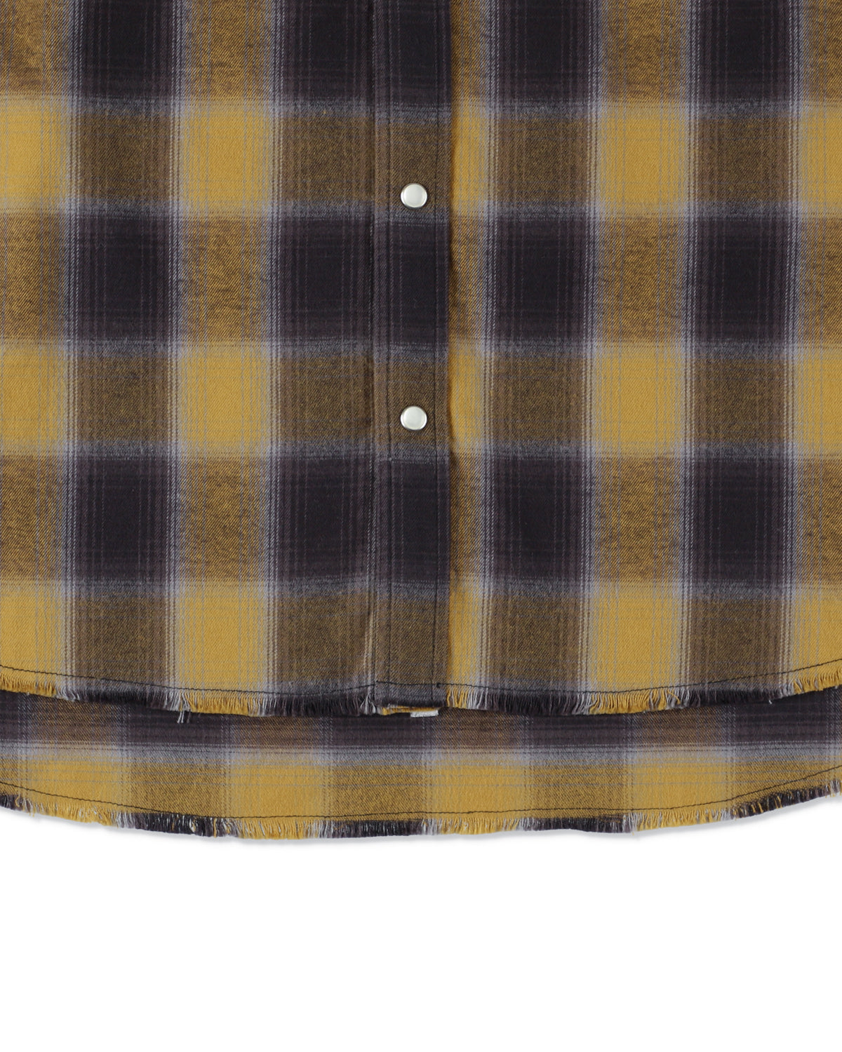 Fringe Flannel Plaid Shirt