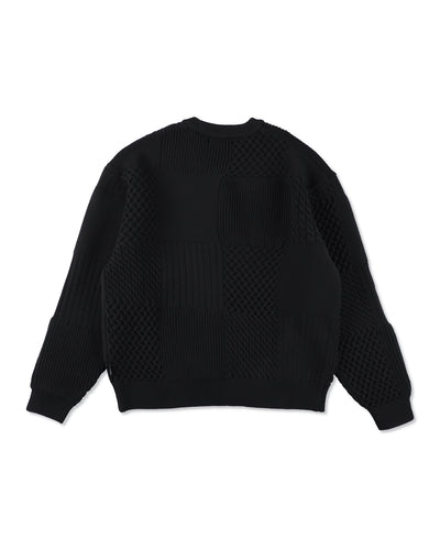 Patchwork Knit Sweater