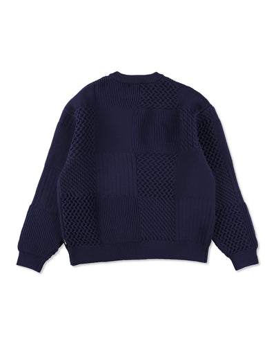 Patchwork Knit Sweater