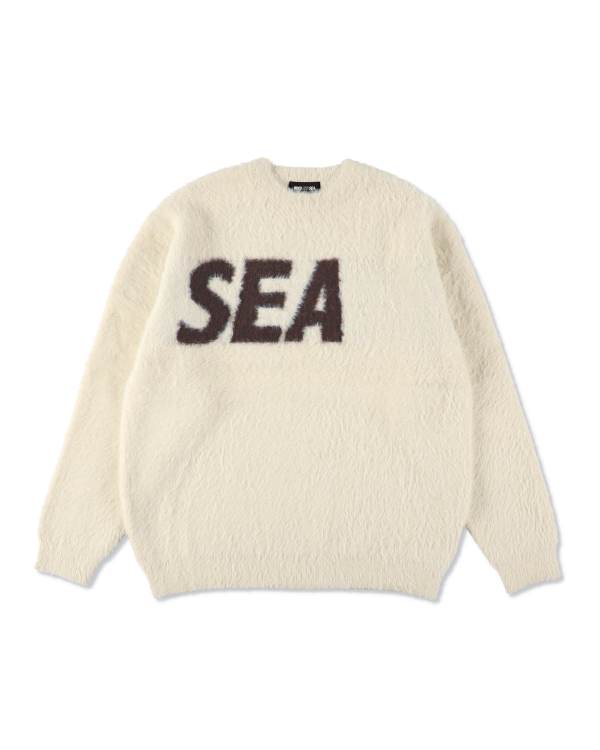 wind and sea Shaggy Knit Sweater L gray