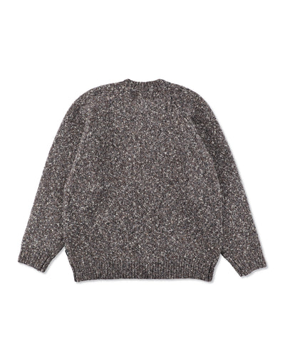 Leather Patch Knit Sweater