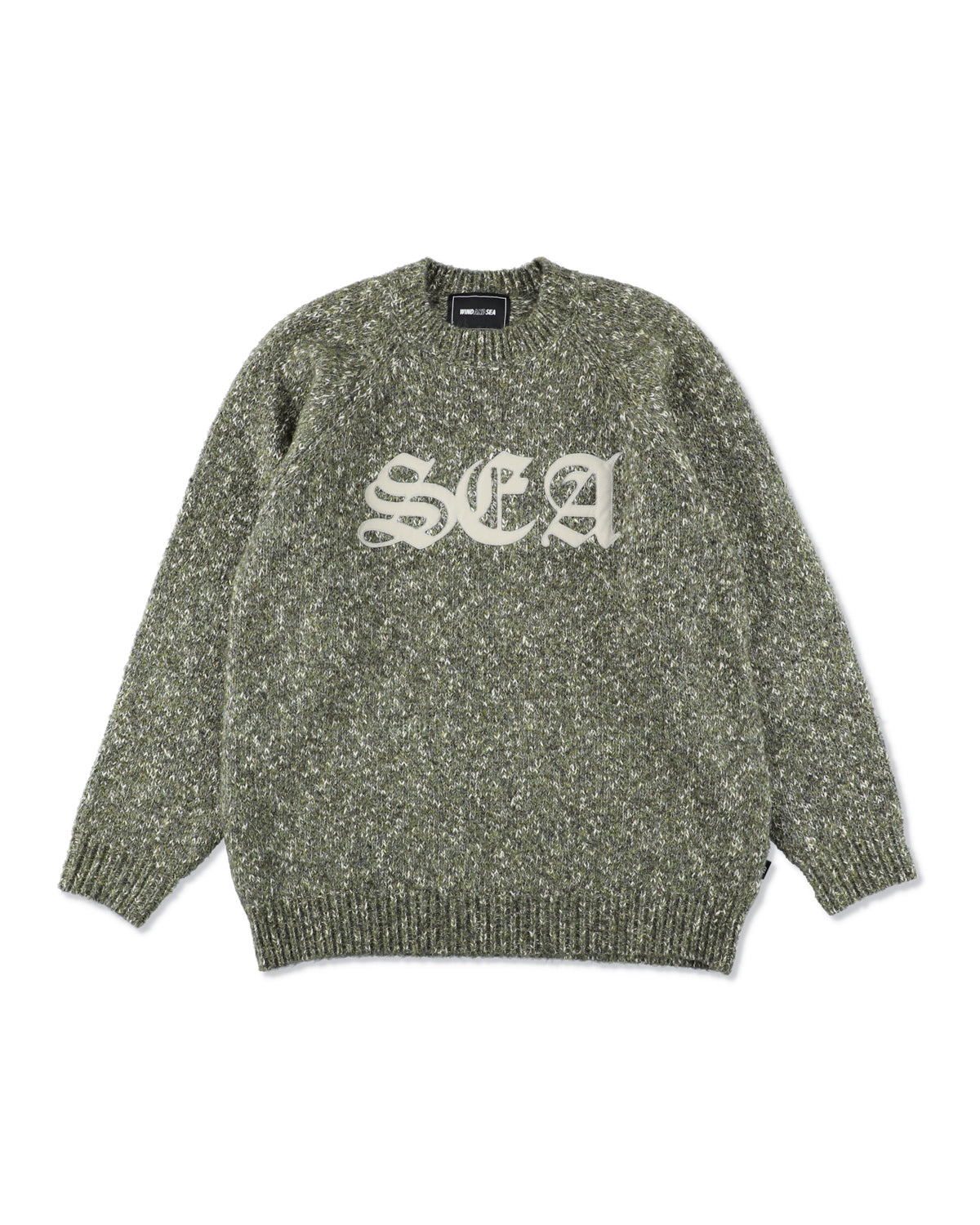 Leather Patch Knit Sweater