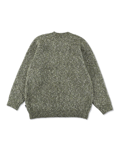 Leather Patch Knit Sweater