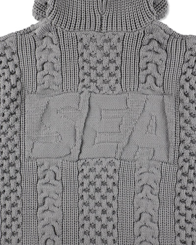 Cable Knit Hooded Sweater