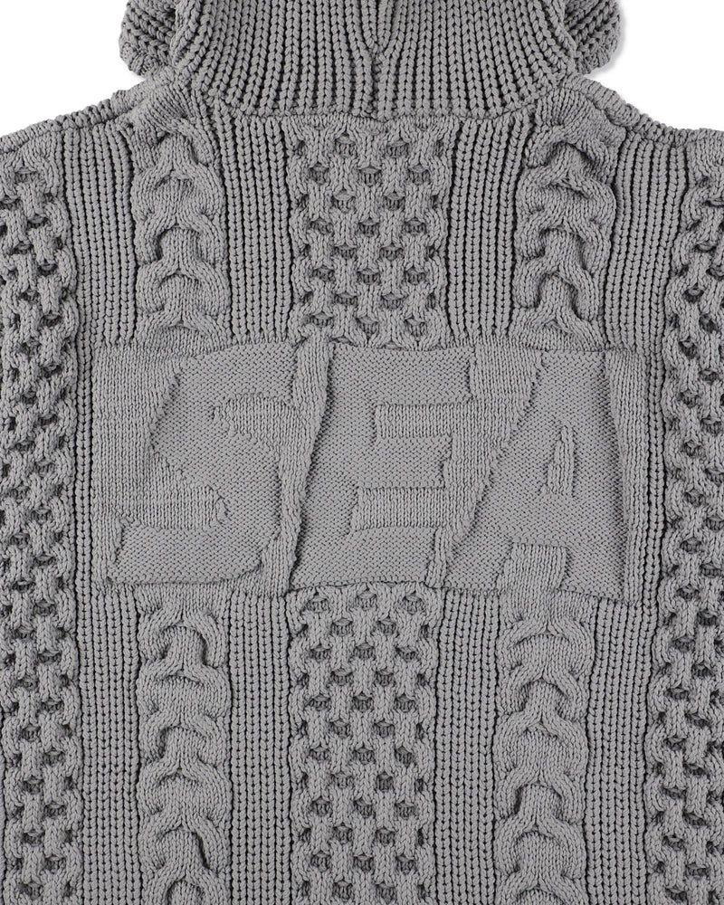 Cable Knit Hooded Sweater