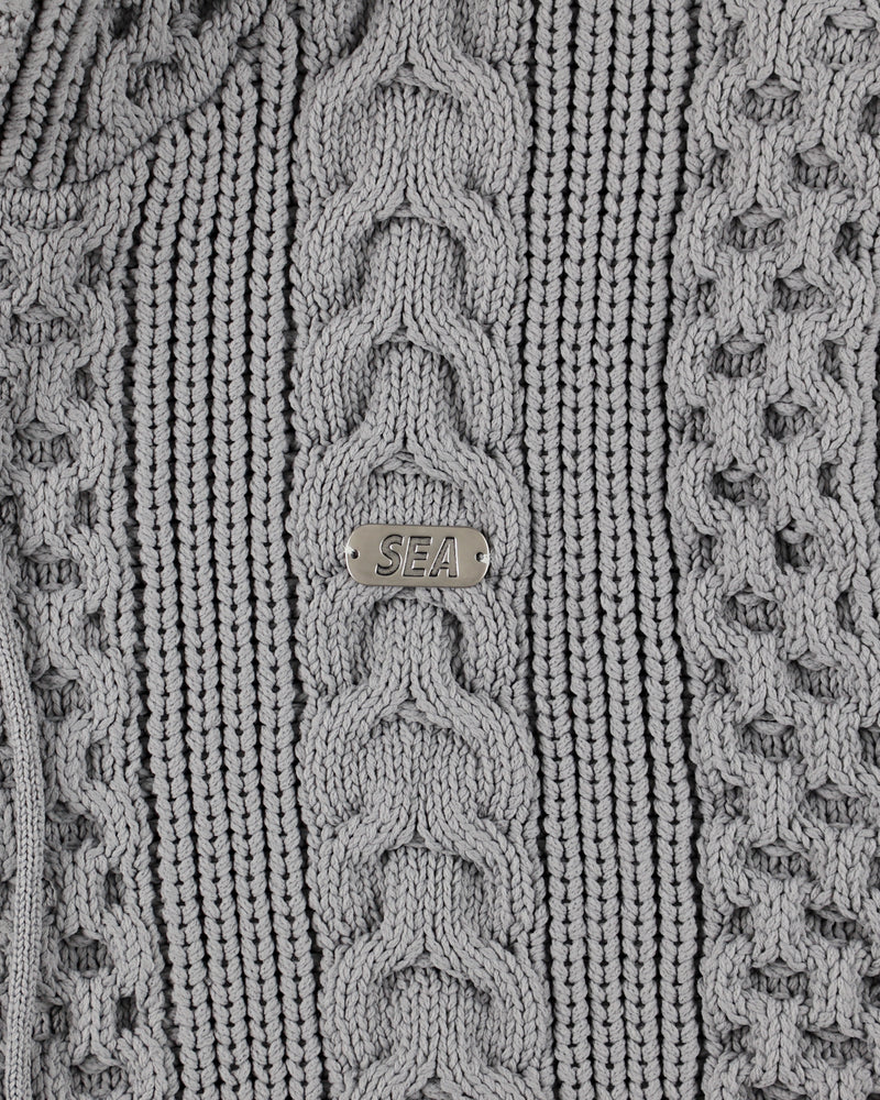 Cable Knit Hooded Sweater