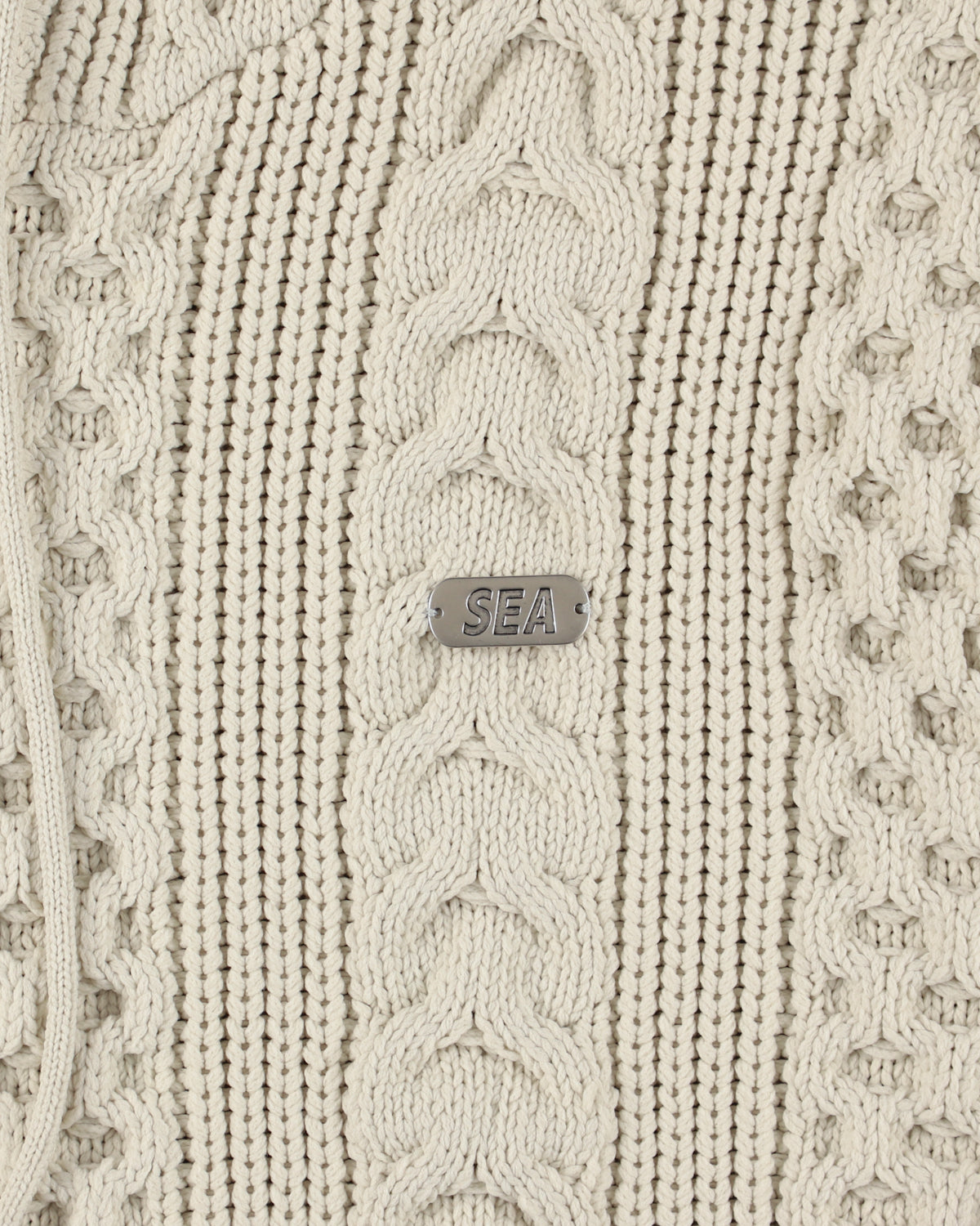 Cable Knit Hooded Sweater