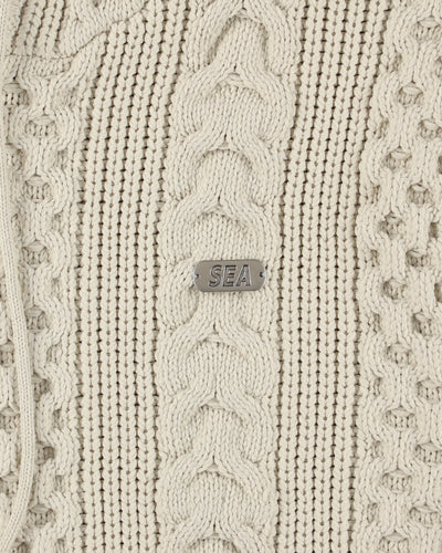 Cable Knit Hooded Sweater