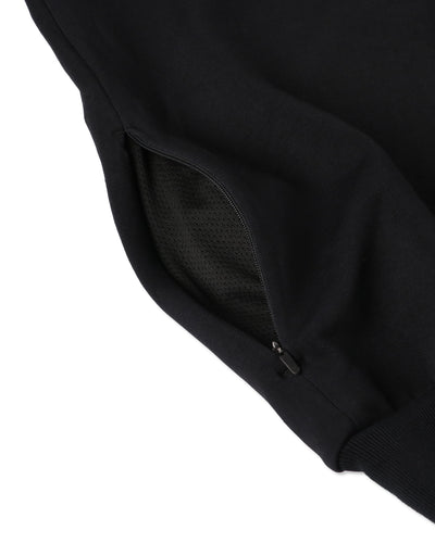 RELAXED FIT HOODED PONTE SWEATSHIRT