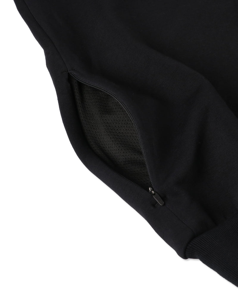 RELAXED FIT HOODED PONTE SWEATSHIRT