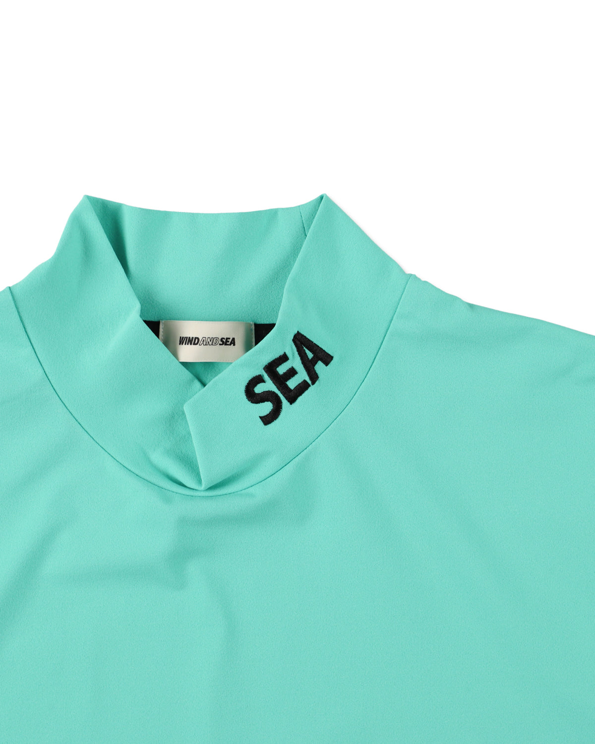 メンズウェア WINDANDSEA Mock Neck Logo Knit BLACK L 1200W-626-Black-0-