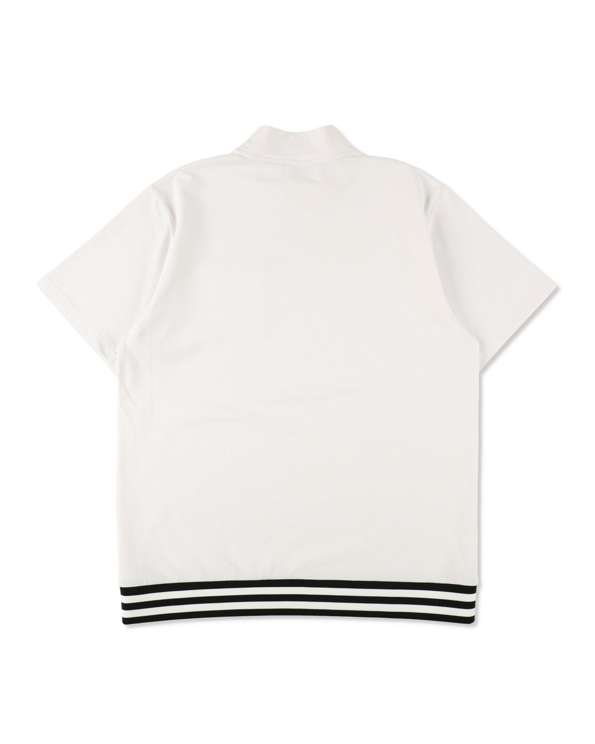 S/S Mock Neck Logo Knit