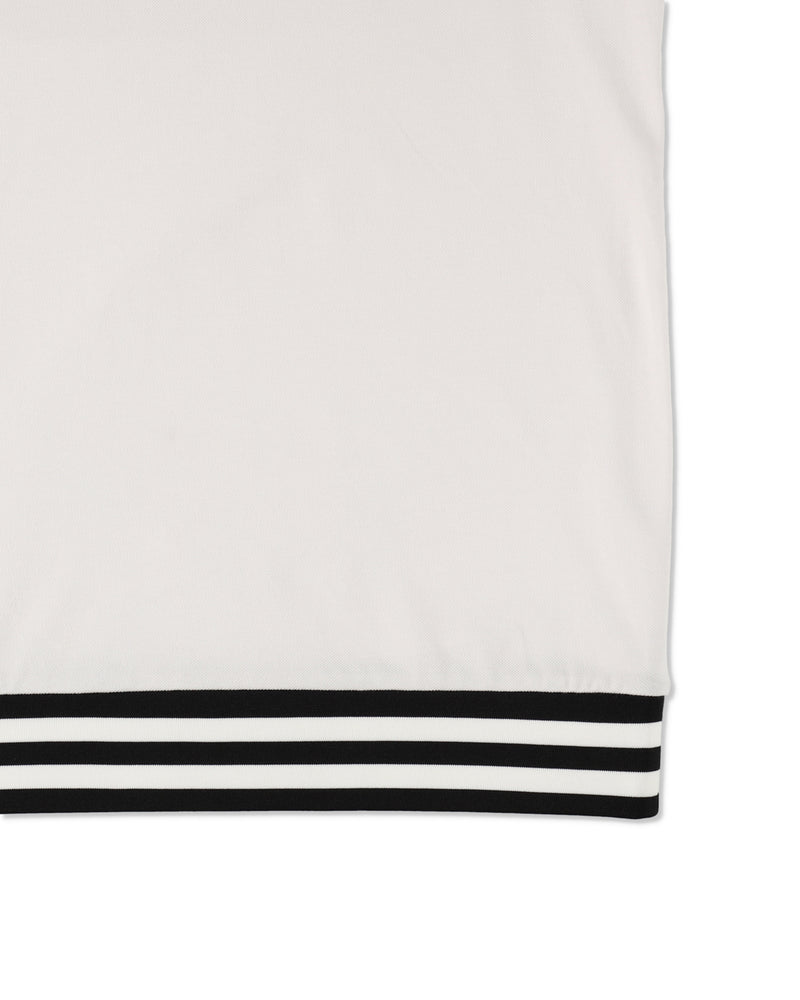 S/S Mock Neck Logo Knit