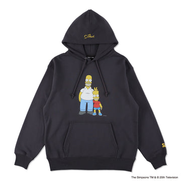 The Simpsons / WDS Bart & Homer Hoodie / CARBON