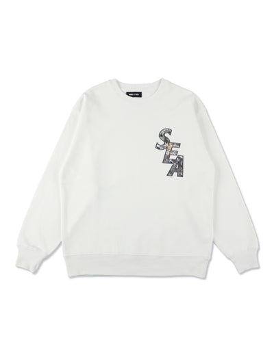 CAMO SEA CREWNECK SWEATSHIRT