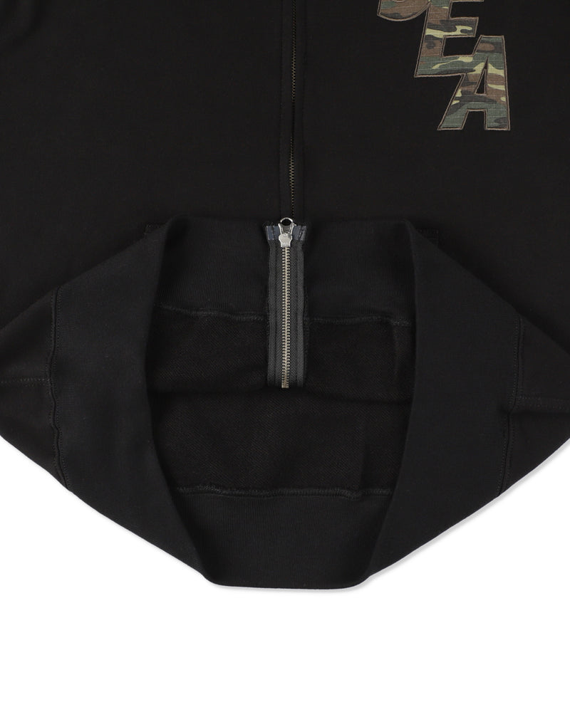 CAMO SEA ZIP UP SWEATSHIRT