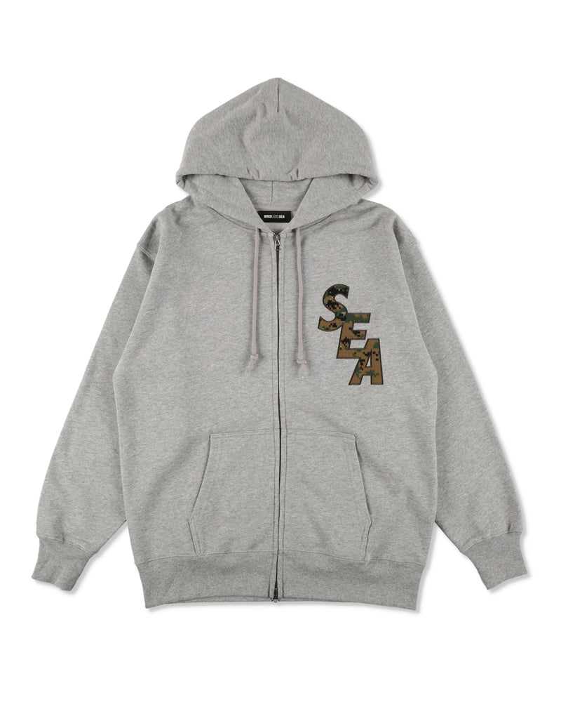 CAMO SEA ZIP UP SWEATSHIRT