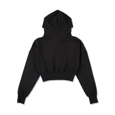 Cozy Cropped Hooded Sweatshirt(Ladies)
