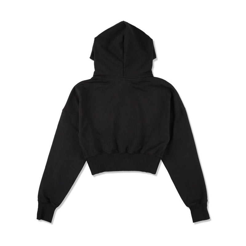 Cozy Cropped Hooded Sweatshirt(Ladies)