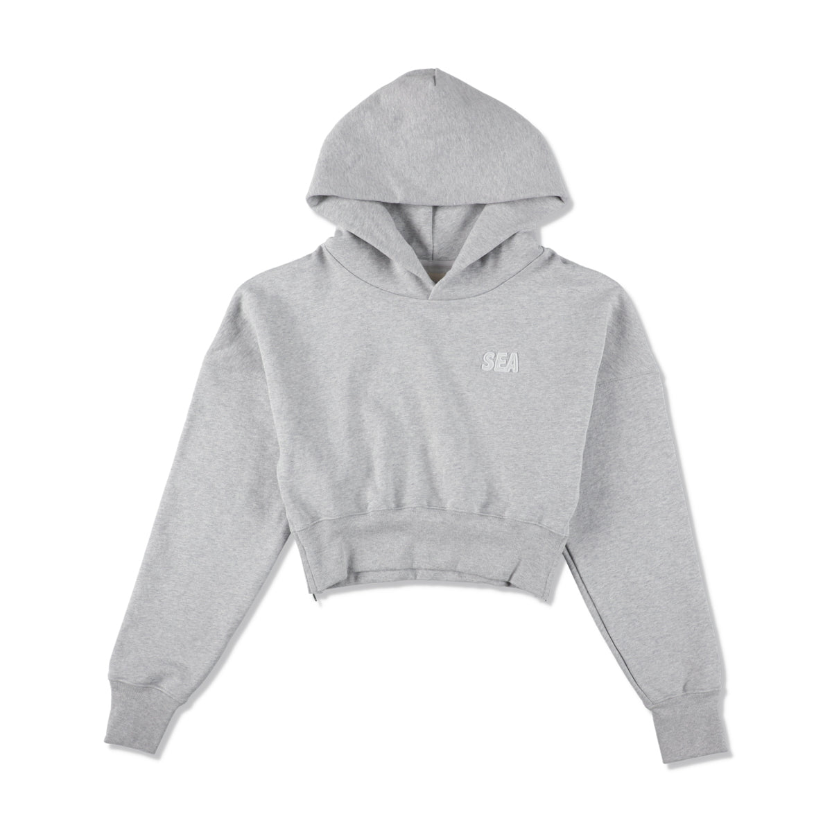 Cozy Cropped Hooded Sweatshirt(Ladies)