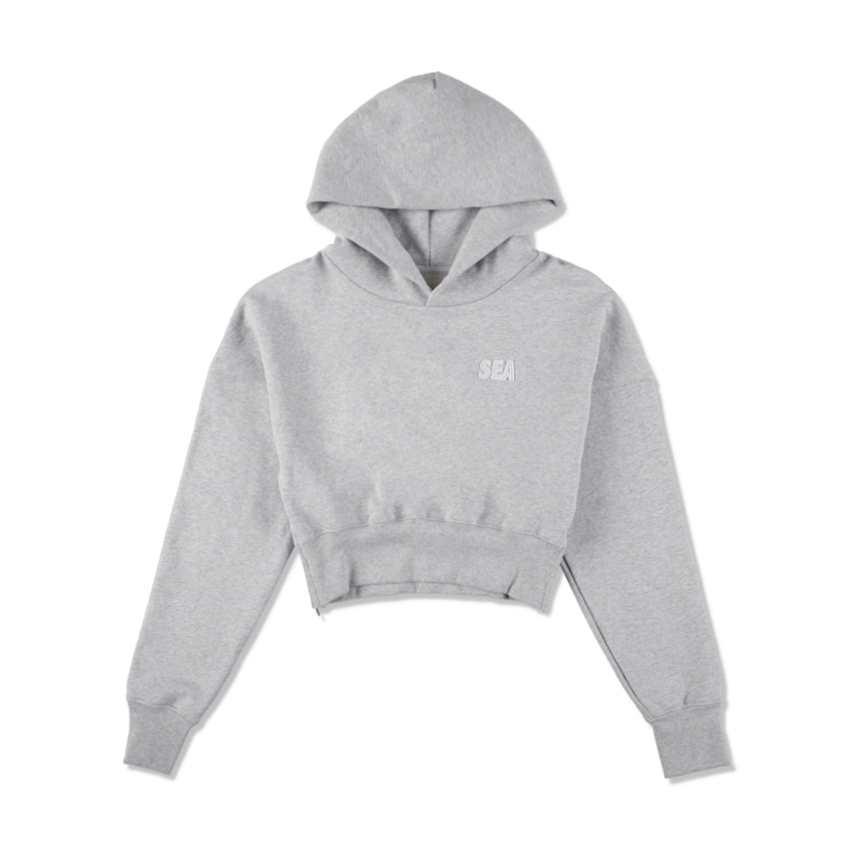 Cozy Cropped Hooded Sweatshirt(Ladies)