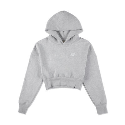 Cozy Cropped Hooded Sweatshirt(Ladies)