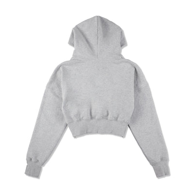 Cozy Cropped Hooded Sweatshirt(Ladies)