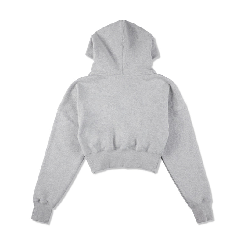 Cozy Cropped Hooded Sweatshirt(Ladies)