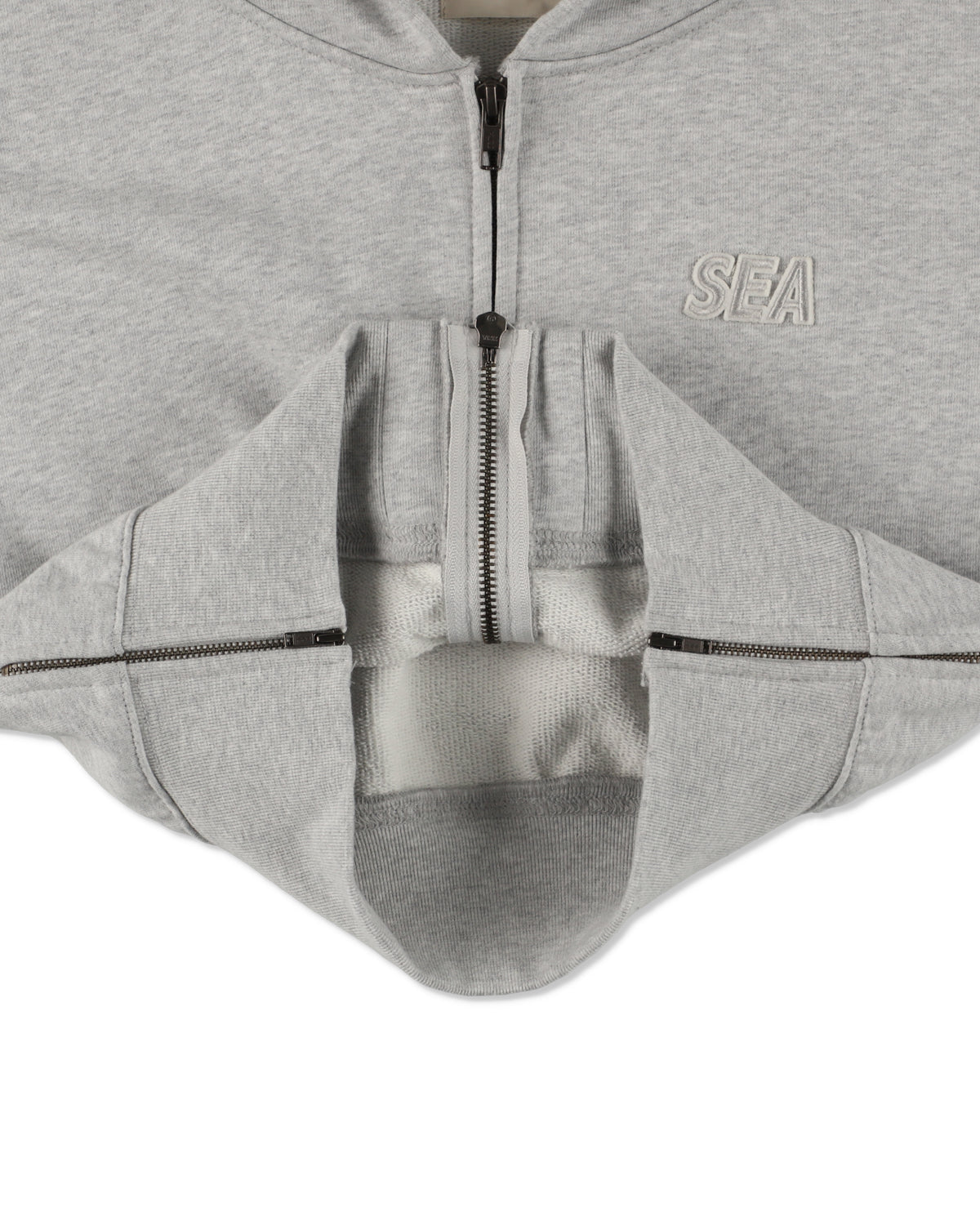 Cozy Zip Cropped Hooded Sweatshirt(Ladies)