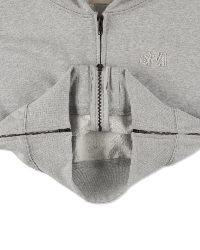 Cozy Zip Cropped Hooded Sweatshirt(Ladies)